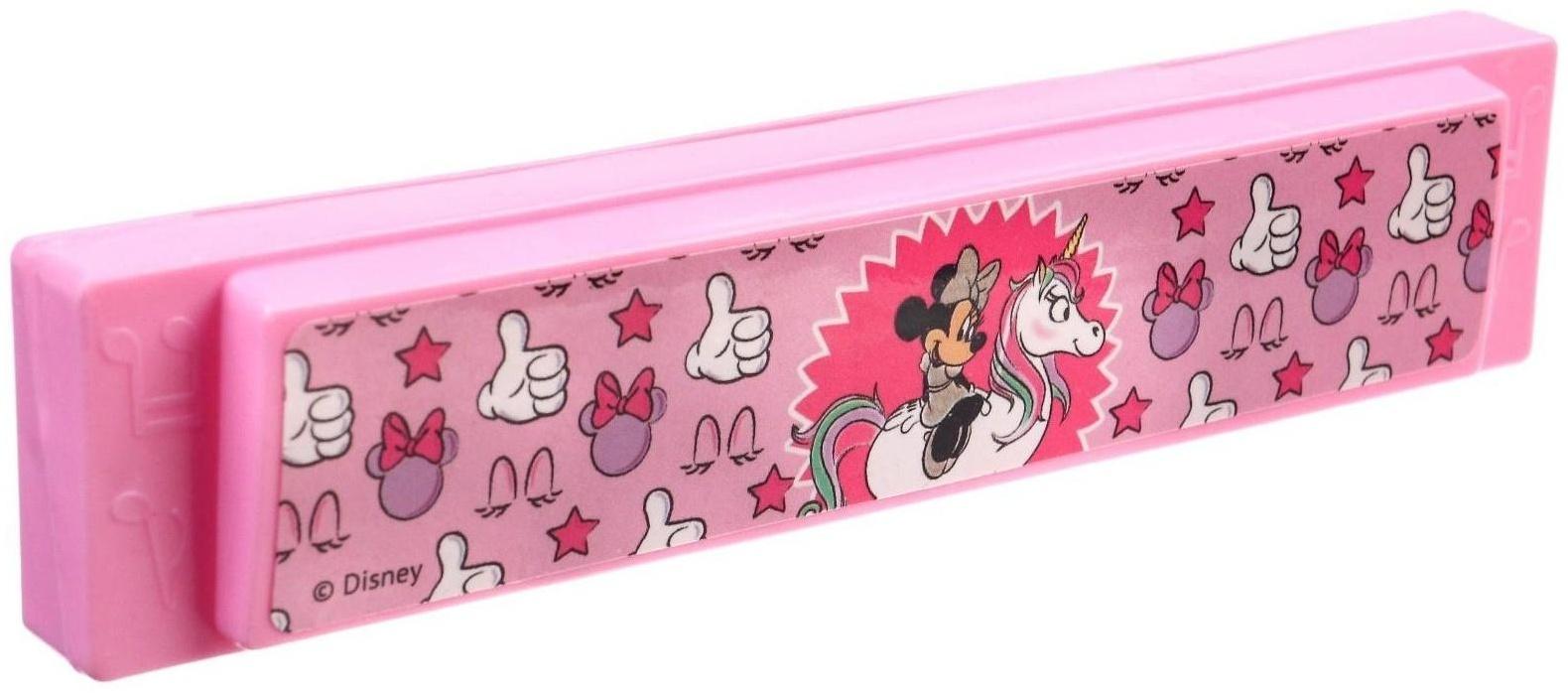 Музыкальная игрушка «Гармошка: Минни Маус», цвет розовый