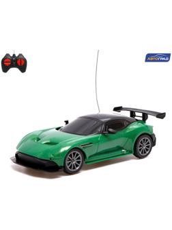 Машина радиоуправляемая «Спорт», масштаб 1:28, работает от батареек, цвет зелёный