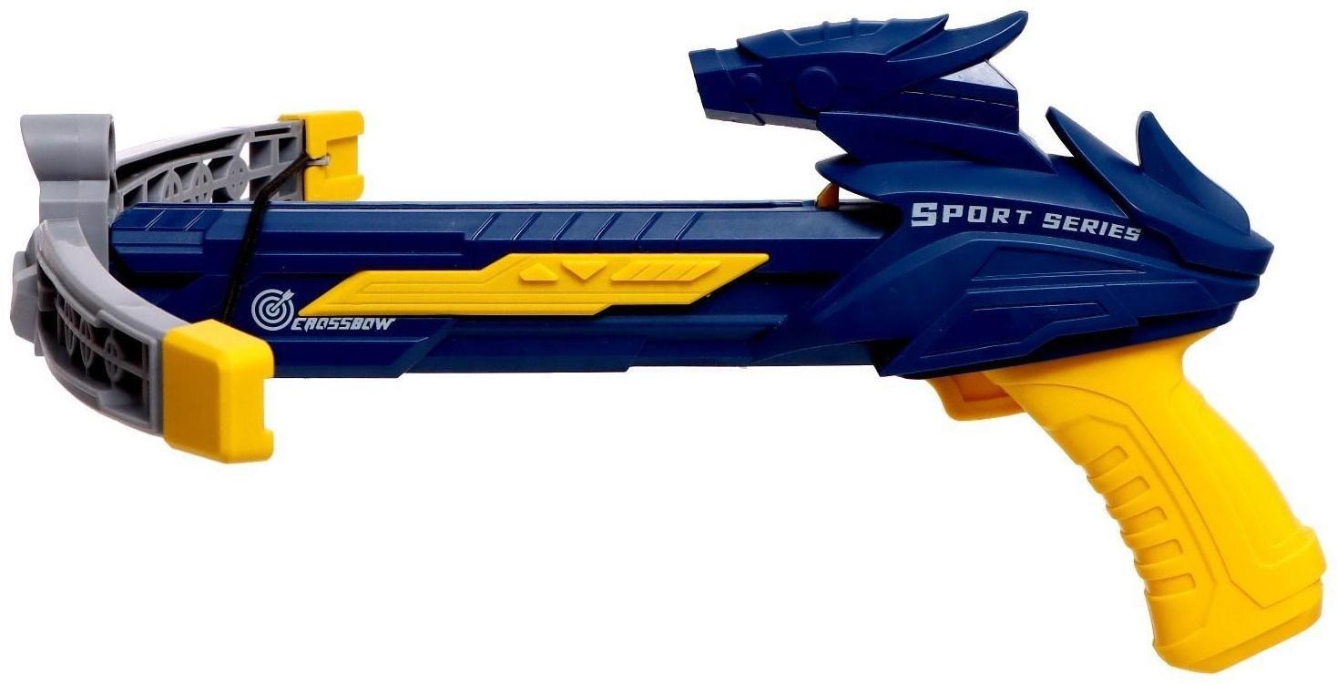 Арбалет «Спортивный», стреляет присосками, с лазером, цвета МИКС