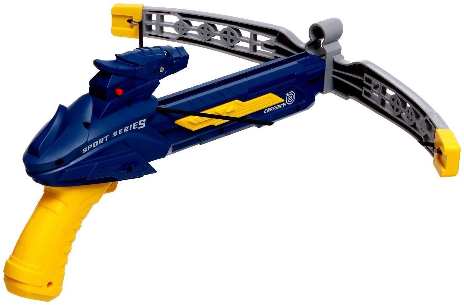 Арбалет «Спортивный», стреляет присосками, с лазером, цвета МИКС
