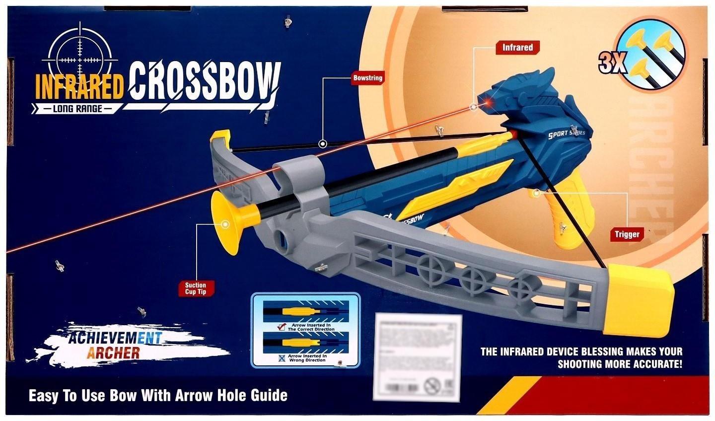 Арбалет «Спортивный», стреляет присосками, с лазером, цвета МИКС