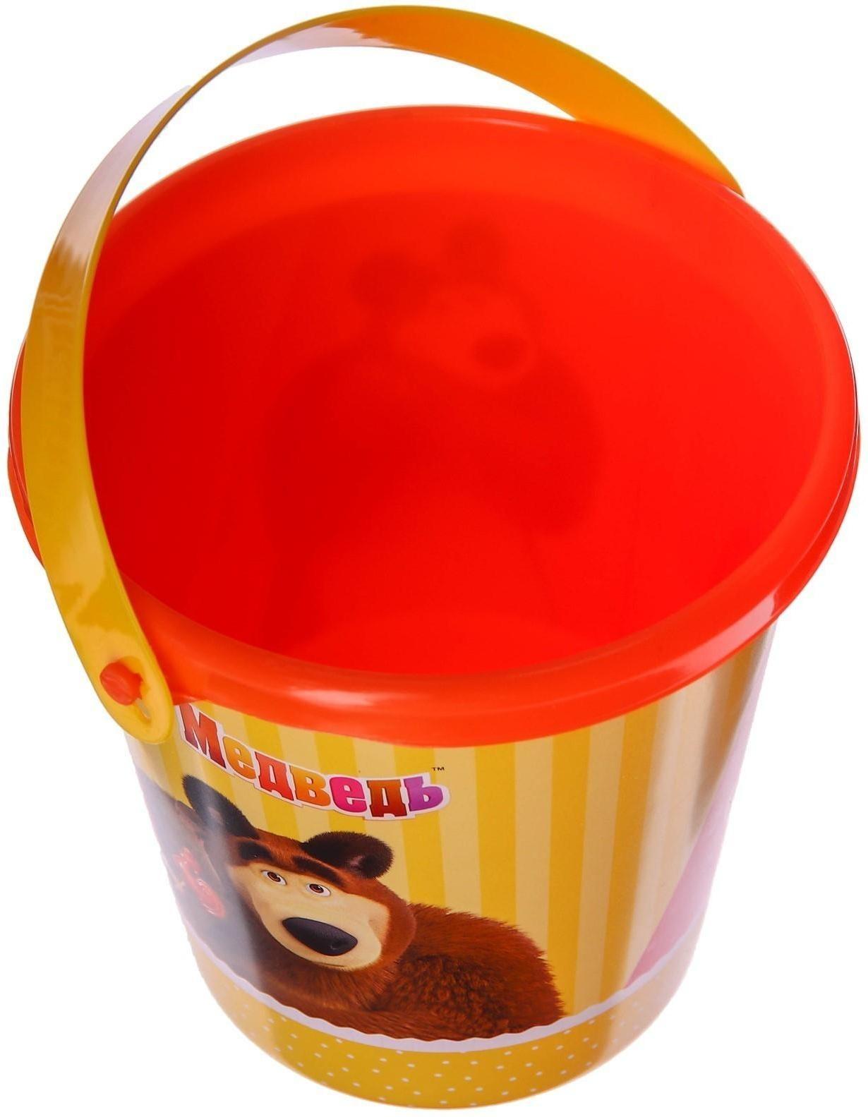 Ведро для игры с песком, Маша и Медведь, 1 л