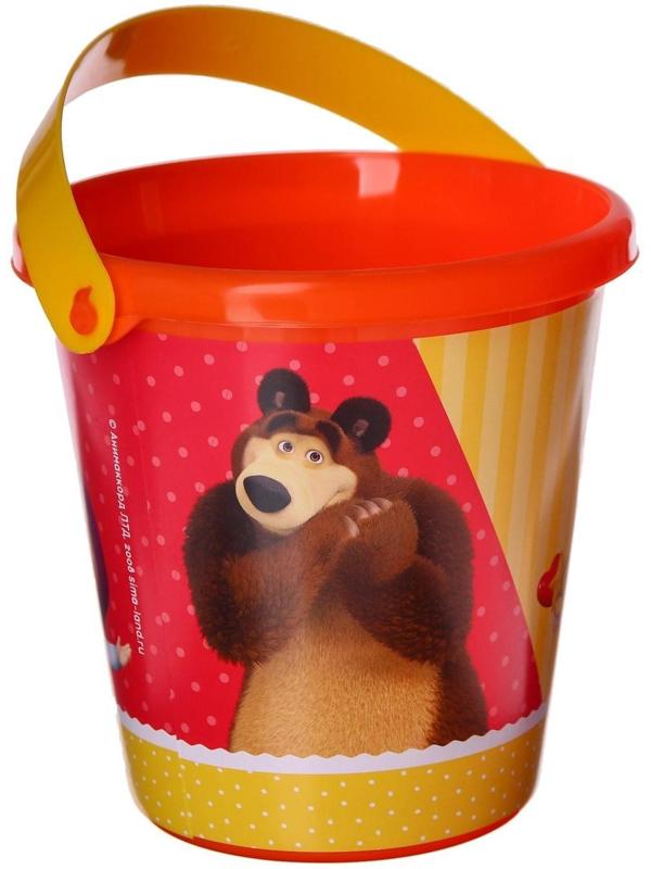 Ведро для игры с песком, Маша и Медведь, 1 л
