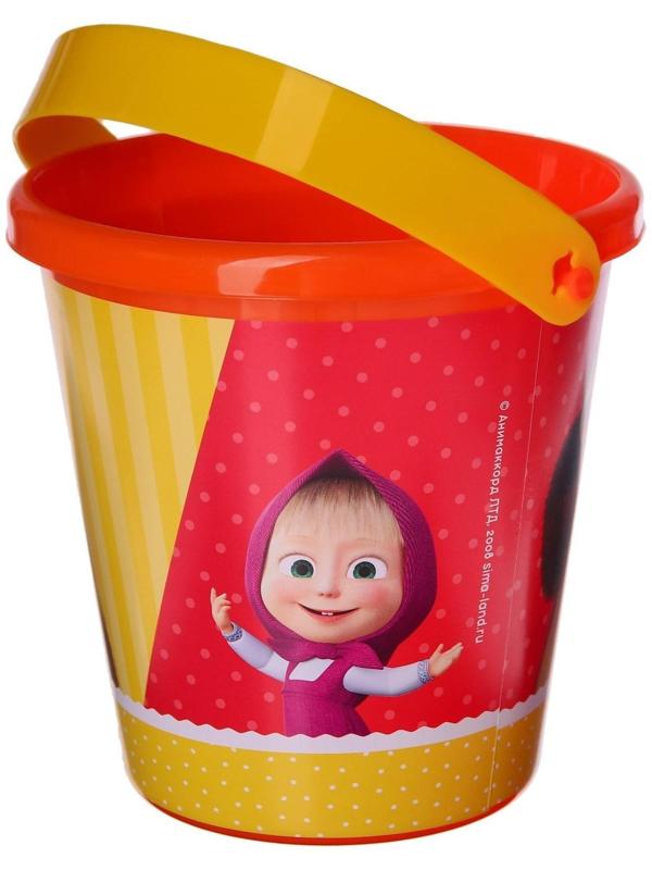 Ведро для игры с песком, Маша и Медведь, 1 л