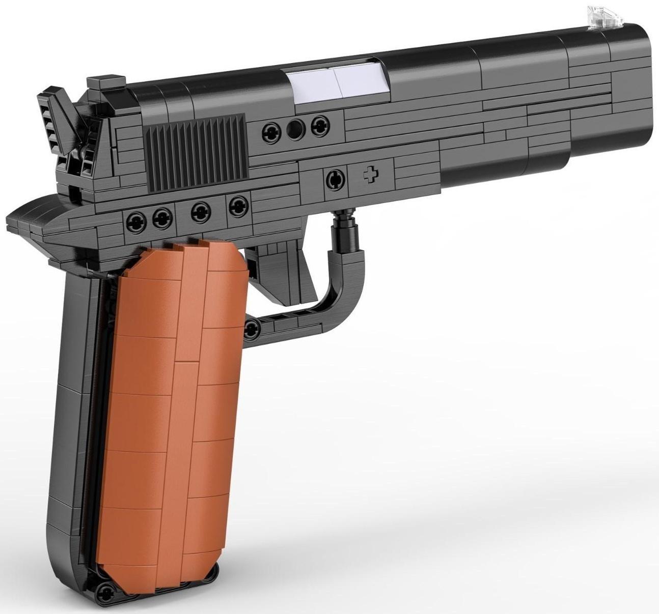 Конструктор техно «Пистолет», 332 детали, 6 пуль, стреляет