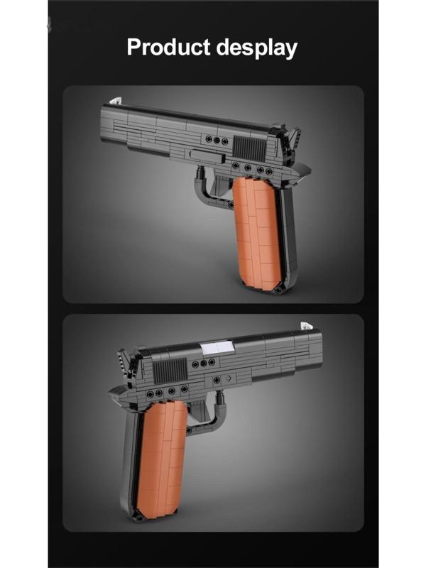 Конструктор техно «Пистолет», 332 детали, 6 пуль, стреляет