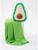 Мягкая игрушка «Авокадо», 40 см, с пледом 150 × 200 см