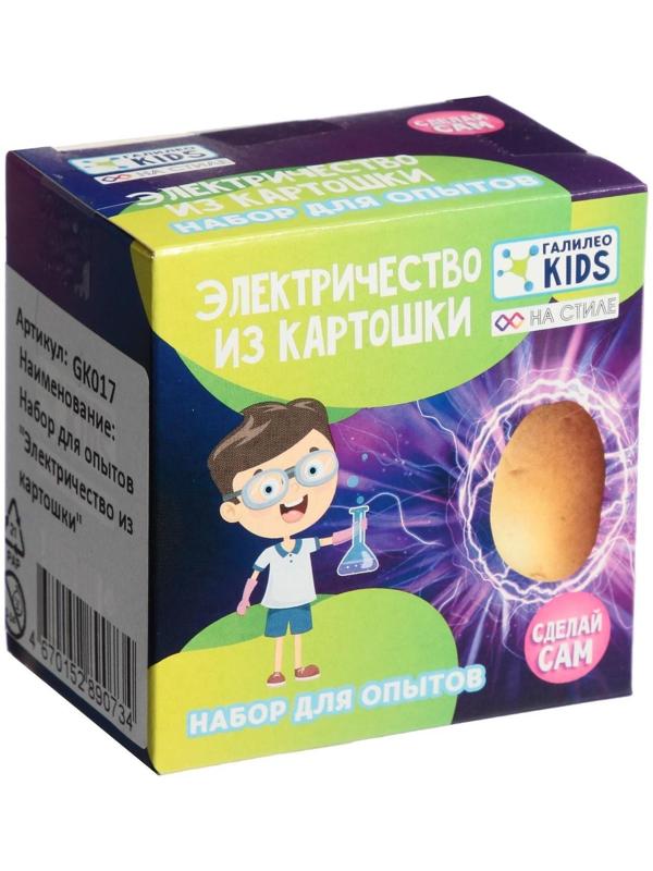 Набор для опытов «Электричество из картошки»
