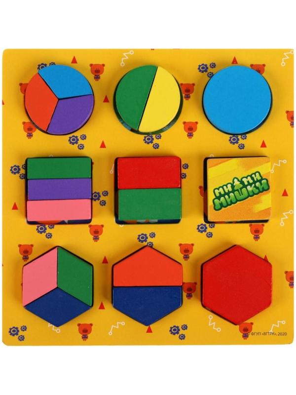 Вкладыши Геометрики «Ми-ми-мишки» 15 × 15 см