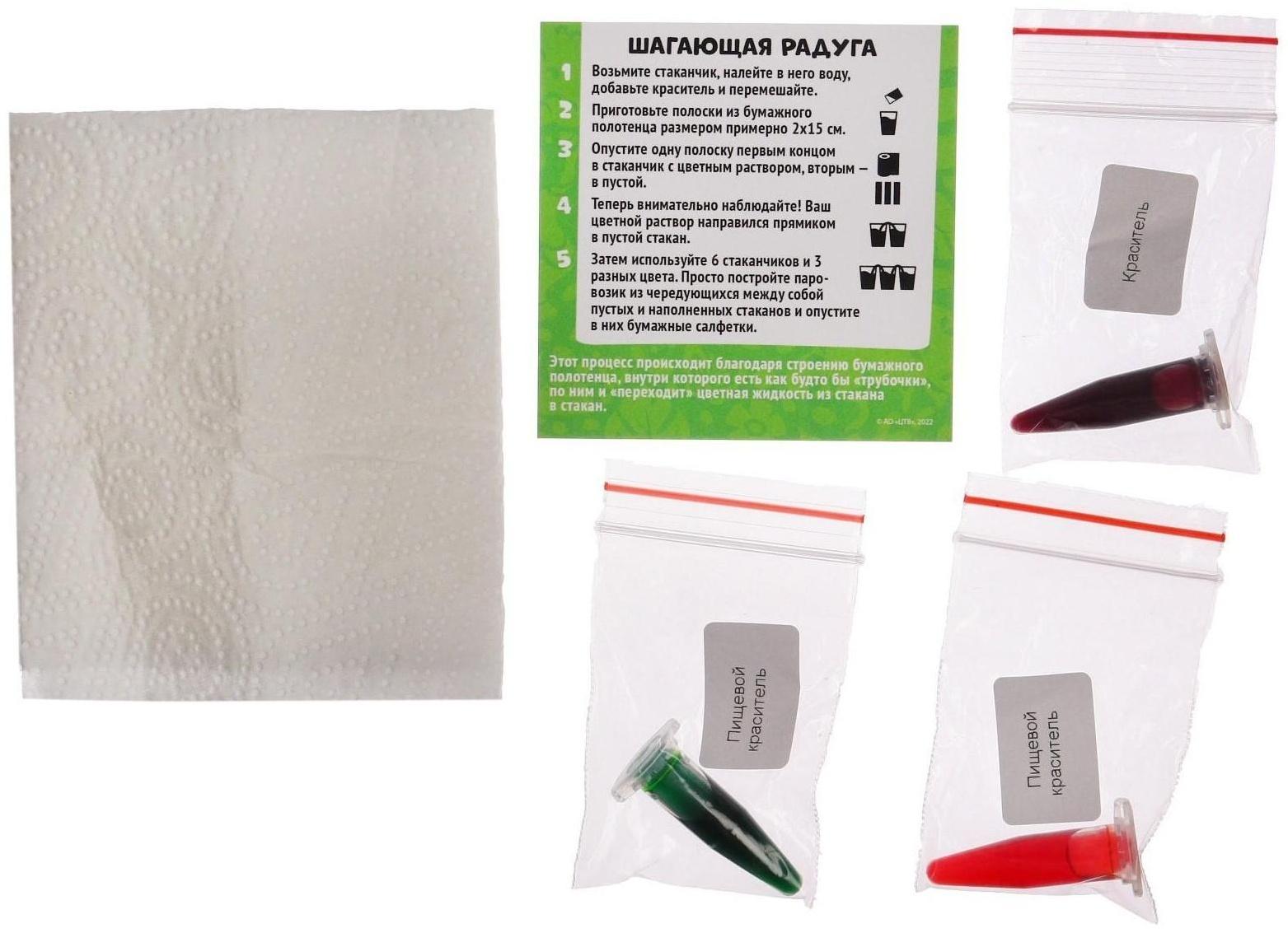 Набор для опытов «Шагающая радуга», Лео и Тиг