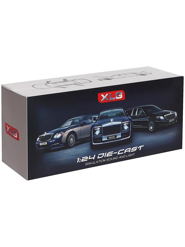 Машина металлическая BMW 760Li, 1:24, открываются двери, капот, багажник, цвет чёрный