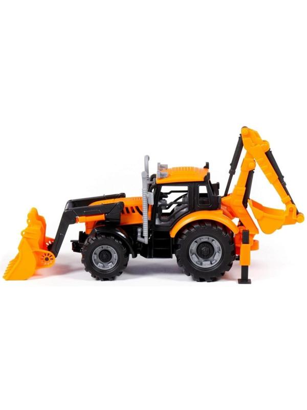 Экскаватор-погрузчик «Прогресс» инерционный, цвет оранжевый
