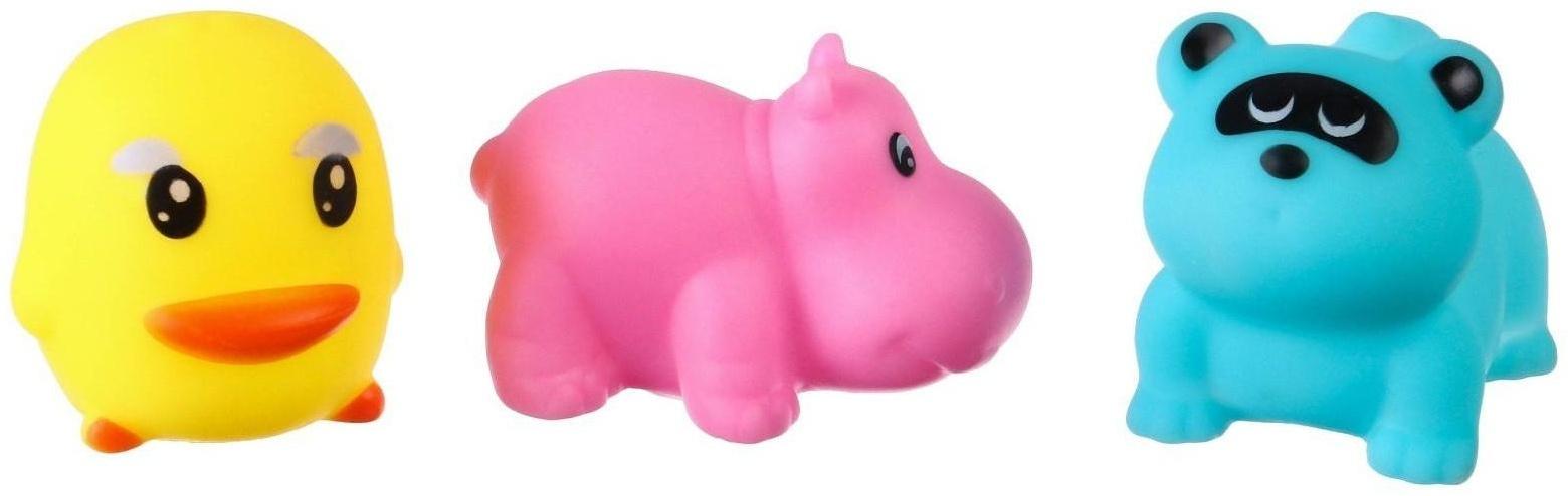 Набор для игры в ванне «Рыбалка: Кругляшки», сачок, 3 ПВХ игрушки, мягкий пазл