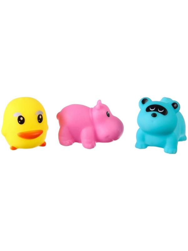 Набор для игры в ванне «Рыбалка: Кругляшки», сачок, 3 ПВХ игрушки, мягкий пазл