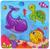 Набор для игры в ванне «Рыбалка: Морские обитатели», сачок, 3 ПВХ игрушки, мягкий пазл