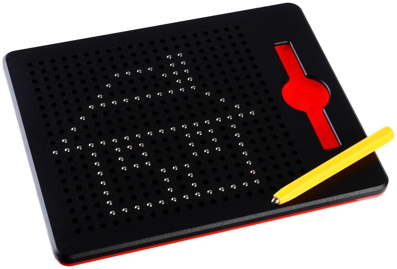 Планшет обучающий «Магнитное рисование: Сказочный патруль», 380 отверстий, цвет чёрный