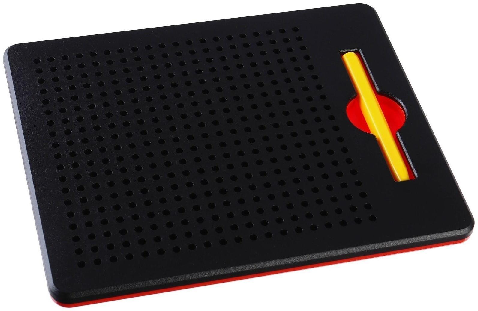 Планшет обучающий «Магнитное рисование: Сказочный патруль», 380 отверстий, цвет чёрный