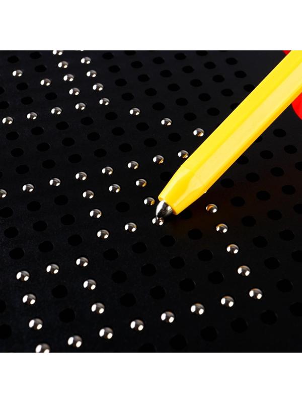 Планшет обучающий «Магнитное рисование: Сказочный патруль», 380 отверстий, цвет чёрный