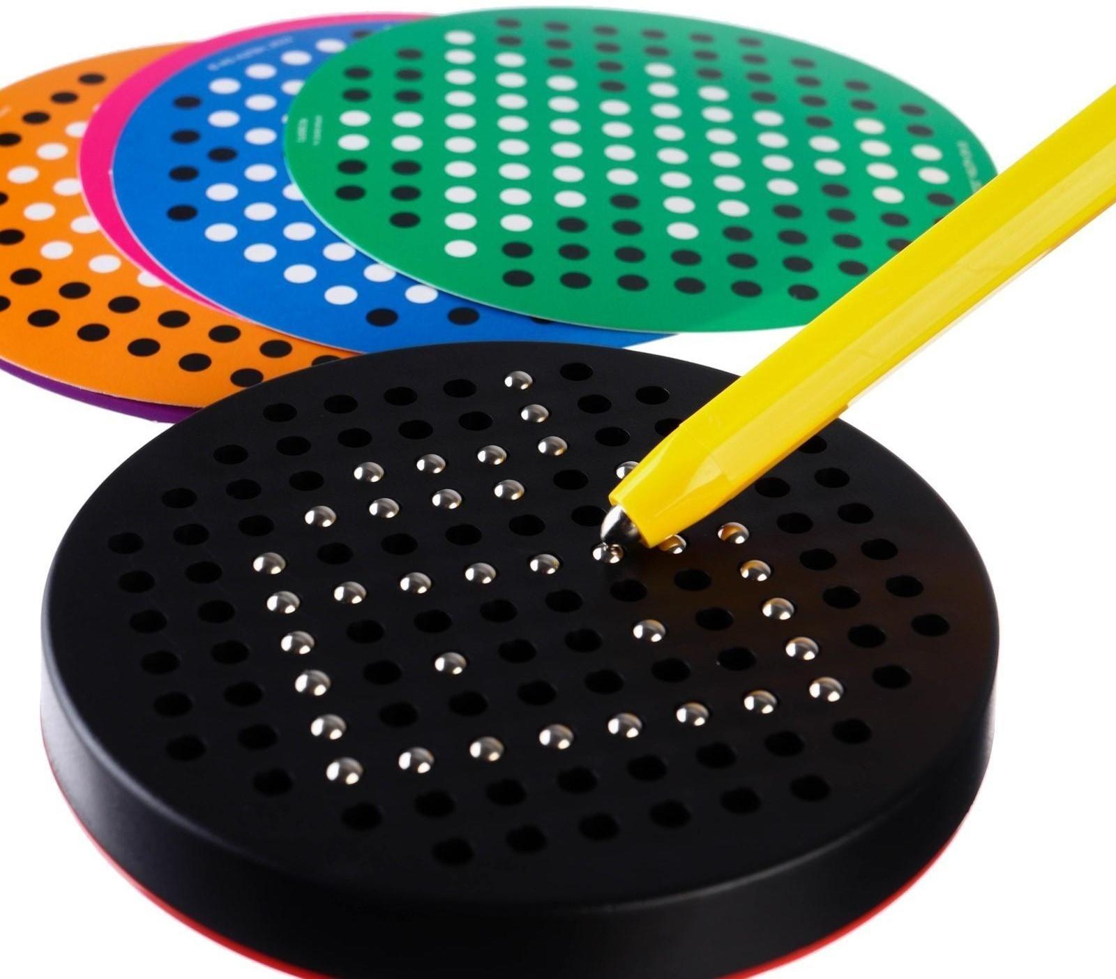 Планшет обучающий «Магнитное рисование: Сказочный патруль», 120 отверстий, цвет чёрный