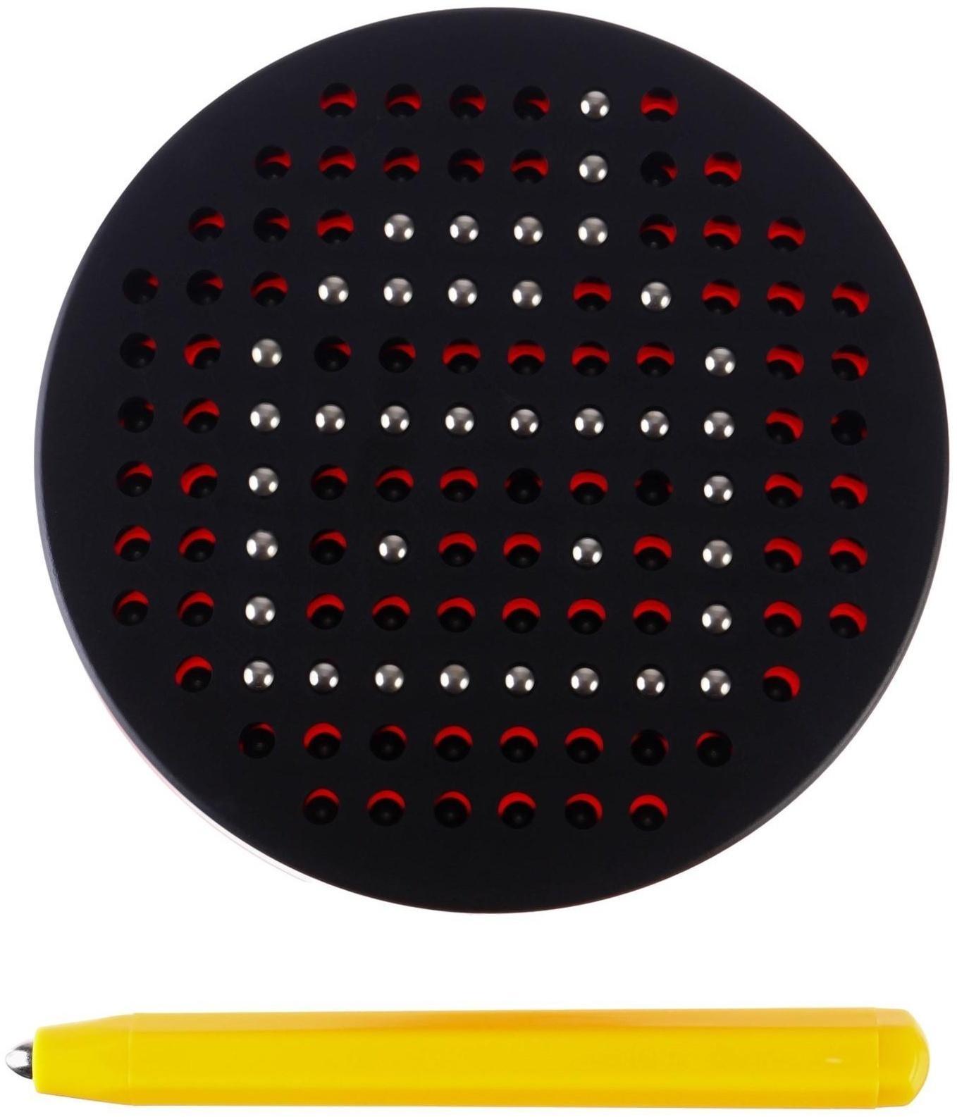 Планшет обучающий «Магнитное рисование: Сказочный патруль», 120 отверстий, цвет чёрный