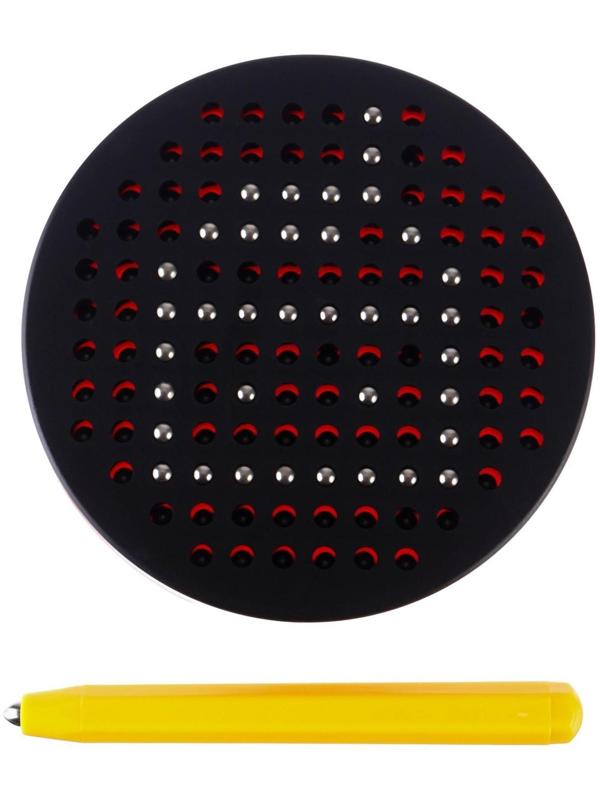 Планшет обучающий «Магнитное рисование: Сказочный патруль», 120 отверстий, цвет чёрный