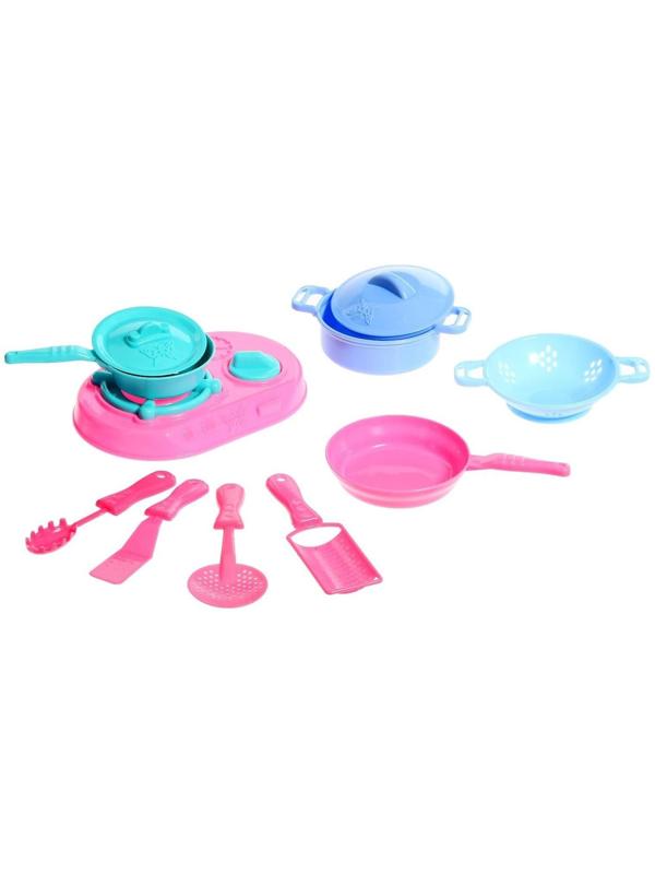 Набор посуды с плитой, 12 предметов