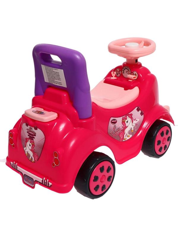 Машина-каталка Cool Riders «Принцесса», с клаксоном, цвет розовый
