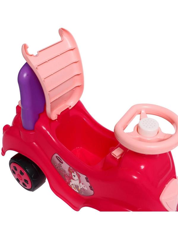 Машина-каталка Cool Riders «Принцесса», с клаксоном, цвет розовый