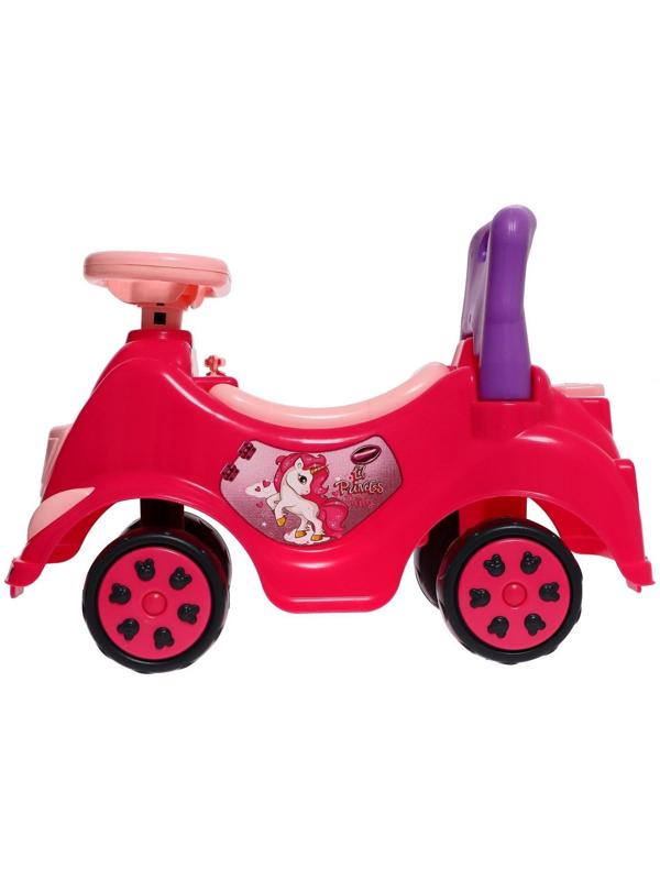 Машина-каталка Cool Riders «Принцесса», с клаксоном, цвет розовый