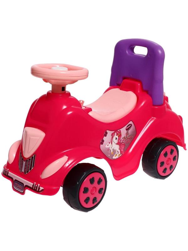 Машина-каталка Cool Riders «Принцесса», с клаксоном, цвет розовый