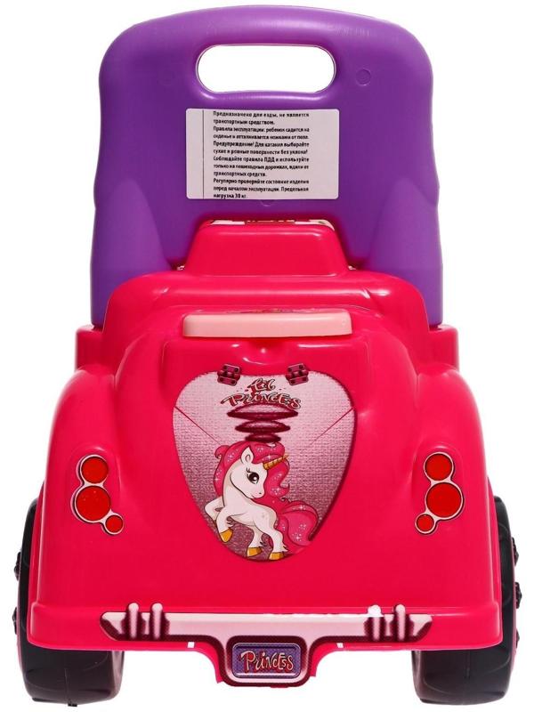 Машина-каталка Cool Riders «Принцесса», с клаксоном, цвет розовый