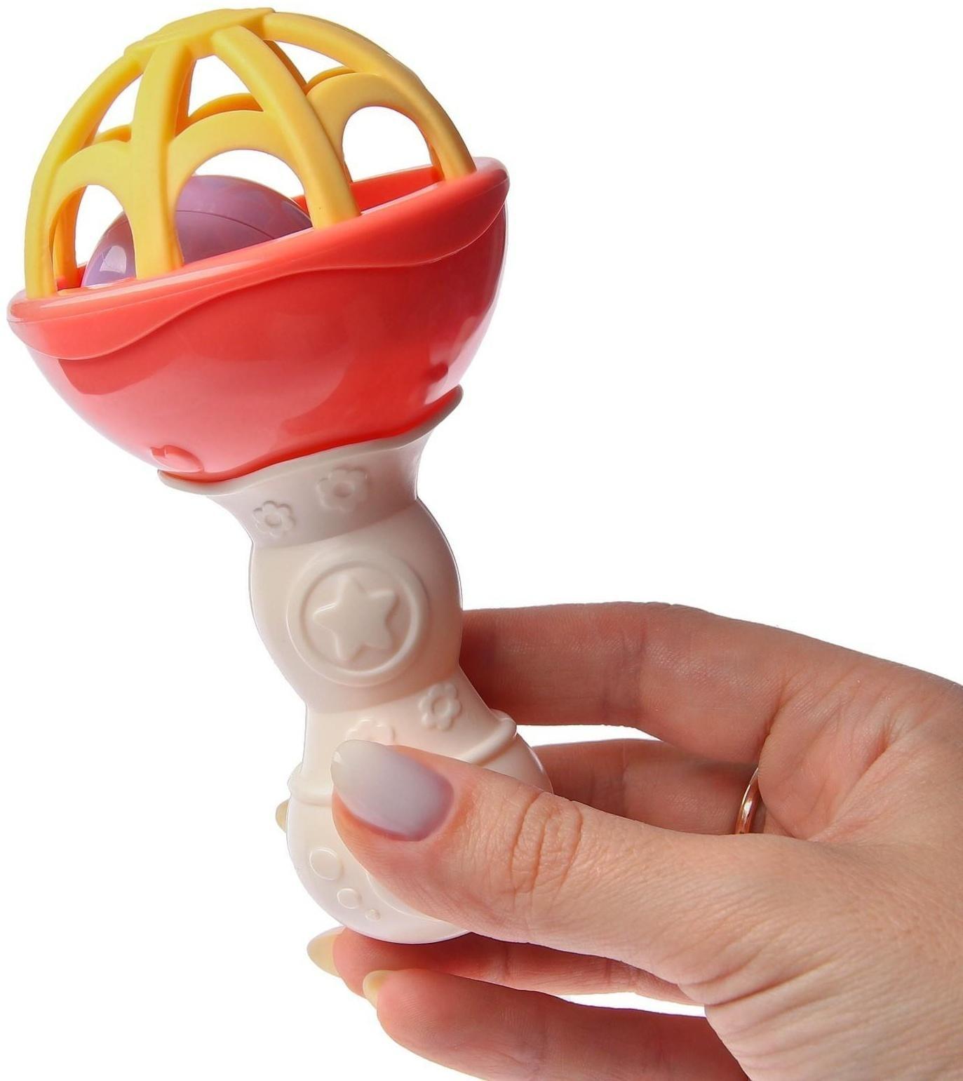 Погремушка «Гантелька 2», эластичные элементы