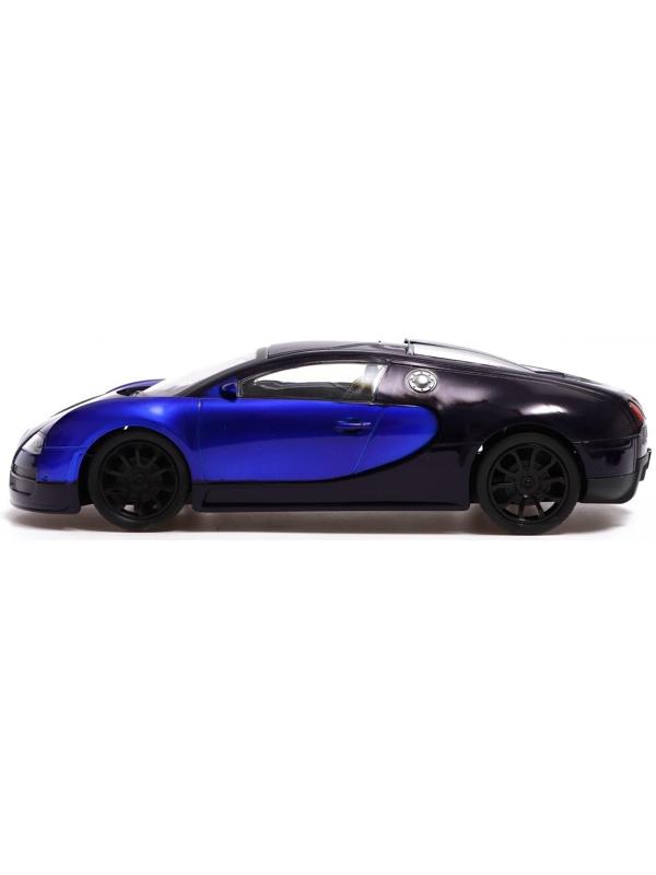 Машина радиоуправляемая «Bugatti Veyron» 898, в комплекте педали и руль, работает от батареек / Cиний