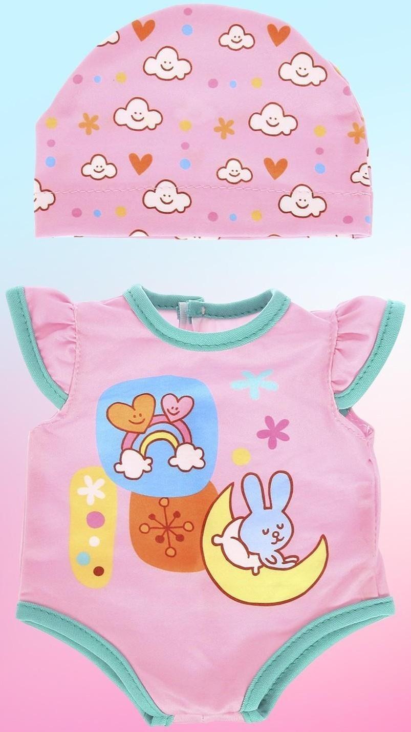 Одежда для пупса «Малыш» боди, шапочка