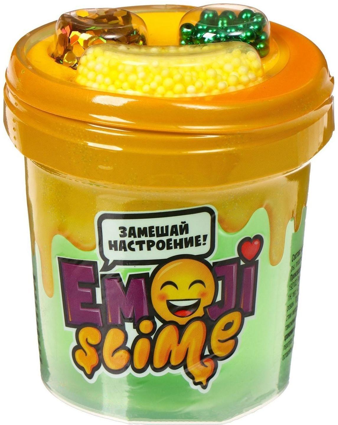 Слайм «Slime Emoji» 120 мл, зелёный