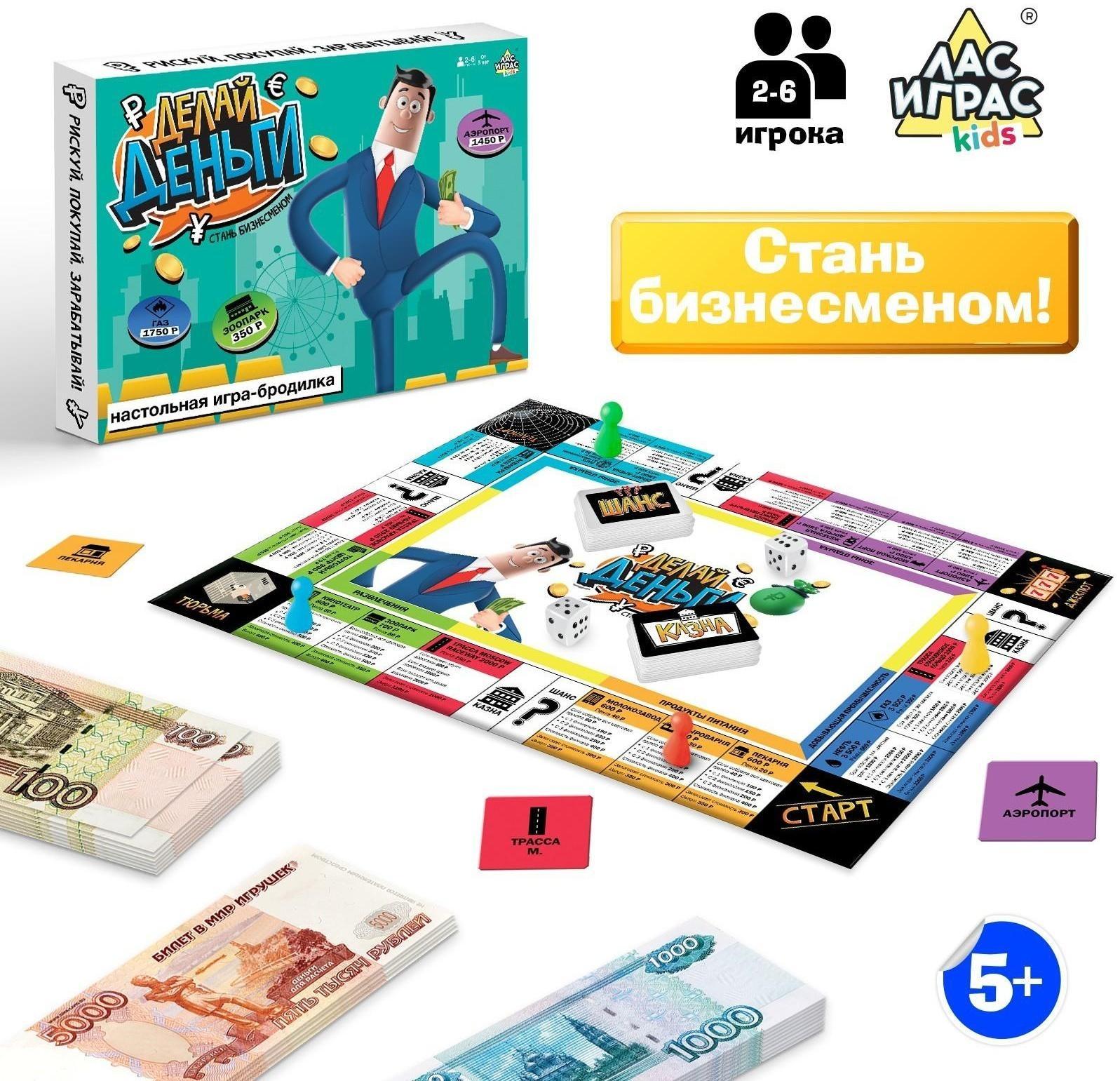 Настольная экономическая игра-бродилка «Делай деньги»