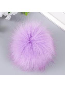 Помпон искусственный мех песец 14 см (58-Лаванда)
