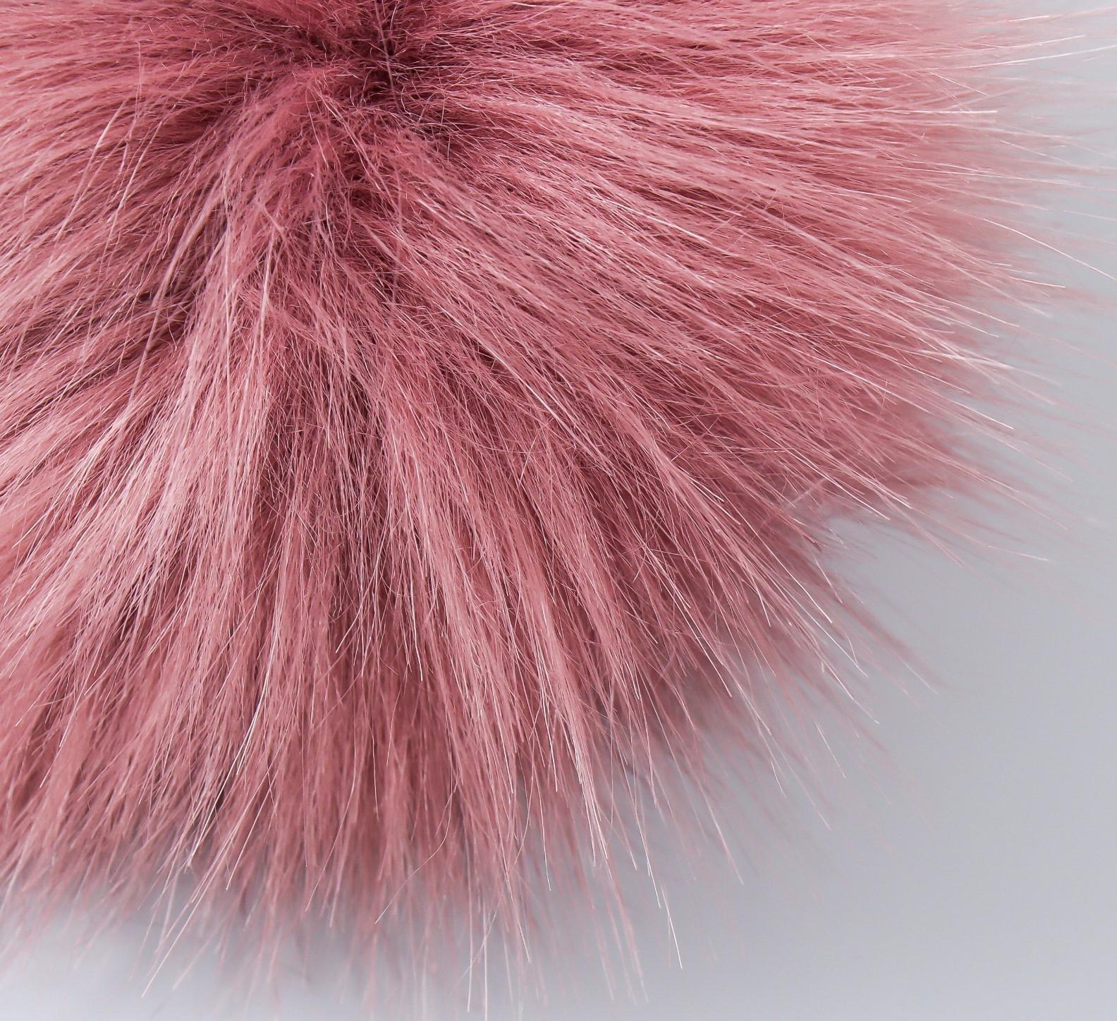 Помпон искусственный мех песец 14 см (60-Слива)