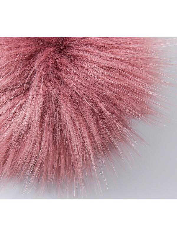 Помпон искусственный мех песец 14 см (60-Слива)