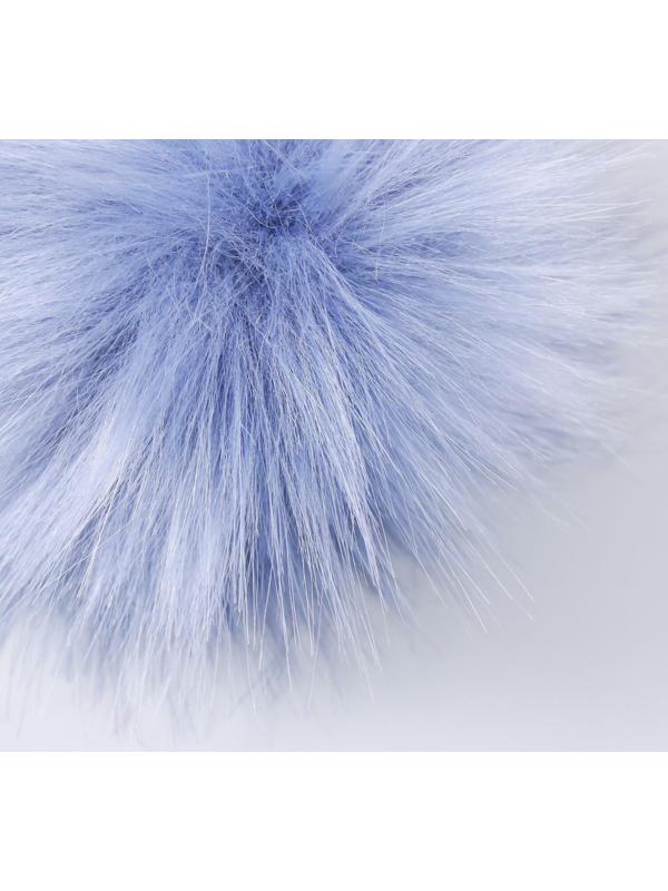 Помпон искусственный мех песец 14 см (22-Светлый джинс)