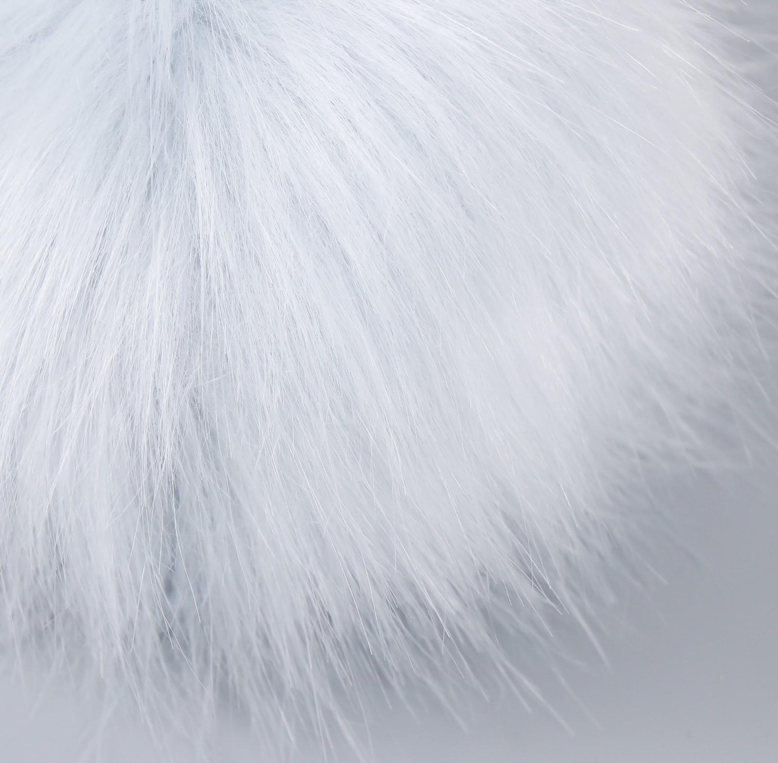 Помпон искусственный мех песец 14 см (24-Светл.серый)