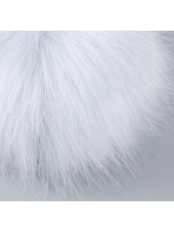 Помпон искусственный мех песец 14 см (24-Светл.серый)