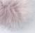 Помпон искусственный мех песец 14 см (21-Темно-серый)