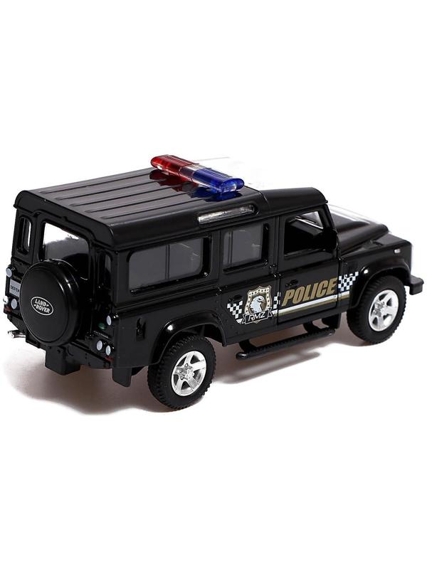 Машина металлическая LAND ROVER DEFENDER, 1:32, инерция, полиция