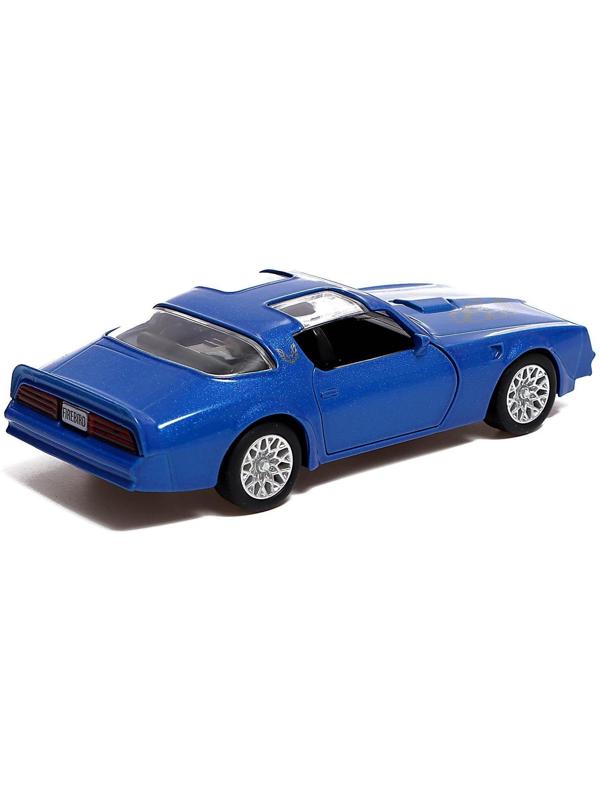 Машина металлическая PONTIAC FIREBIRD, 1:32, открываются двери, инерция, цвет синий