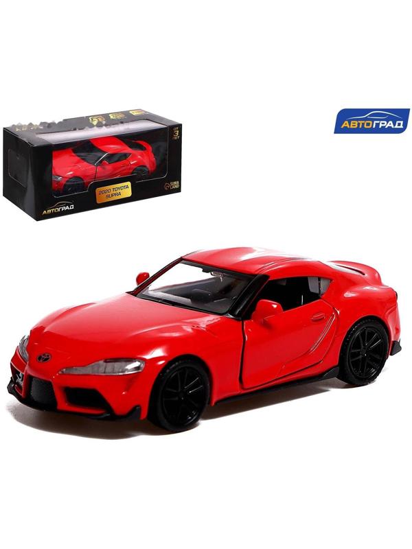 Машина металлическая TOYOTA SUPRA, 1:32, открываются двери, инерция, цвет красный