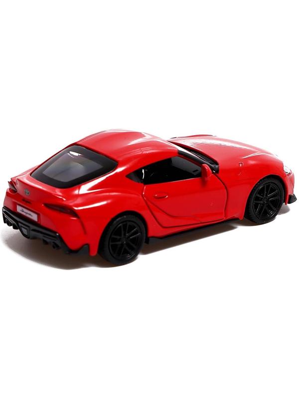 Машина металлическая TOYOTA SUPRA, 1:32, открываются двери, инерция, цвет красный