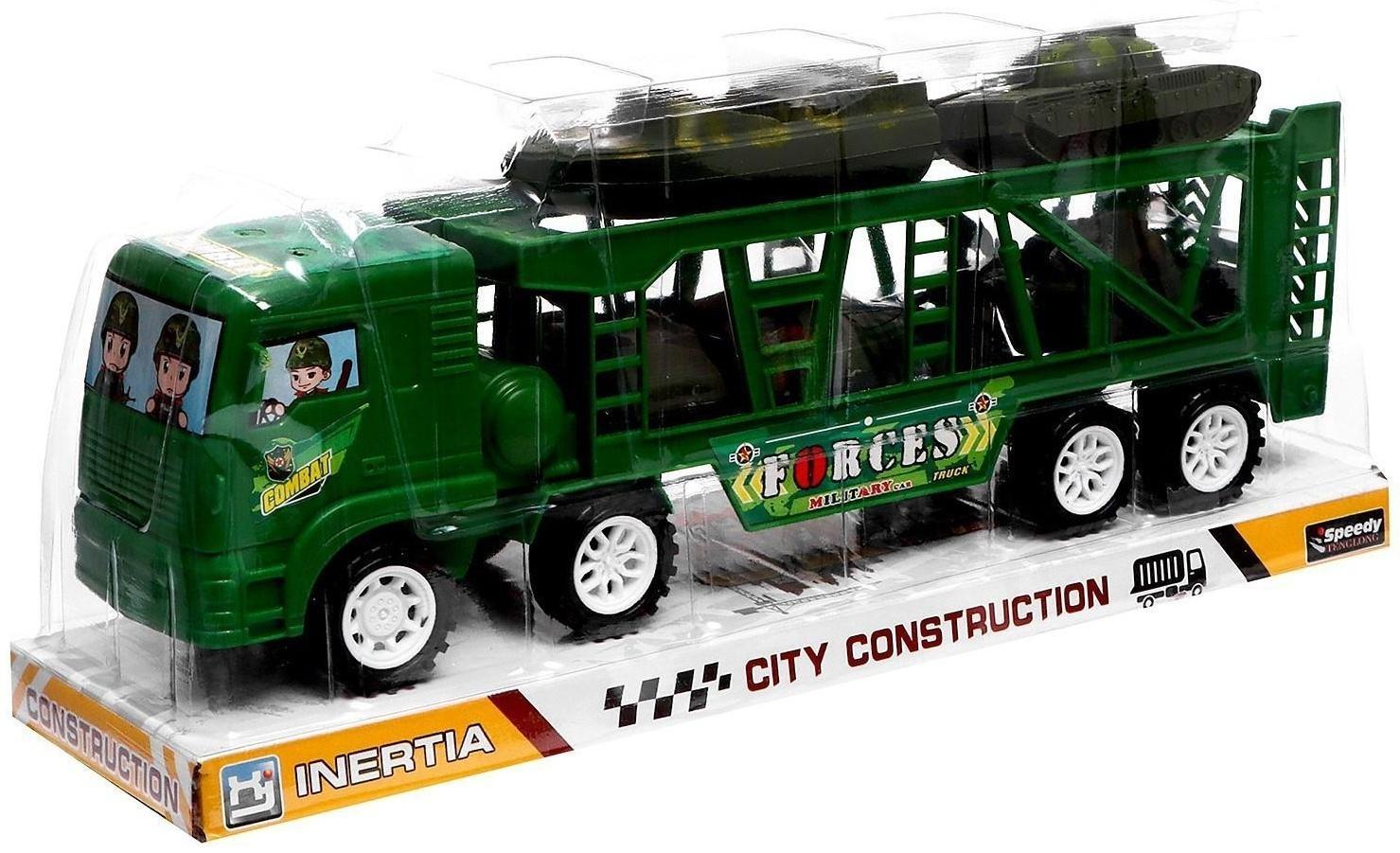 Грузовик инерционный «Военный автовоз»