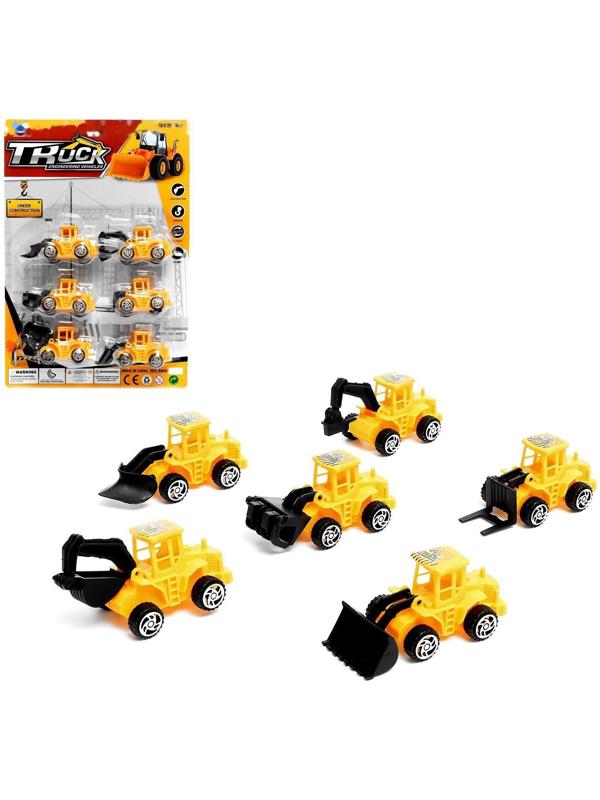 Игровой набор «Строительная техника», 6 тракторов