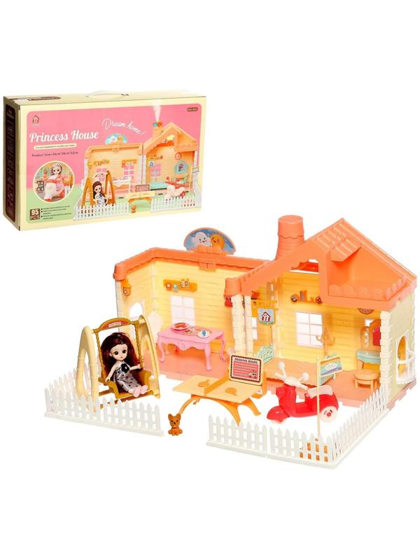 Дом для кукол «Коттедж» с куклой и аксессуарами